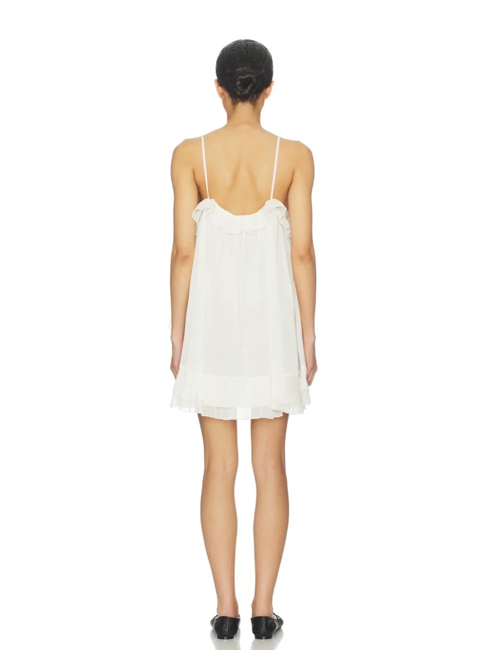 Lioness Ethereal Ruffle Mini Dress White - Picture 3 of 7